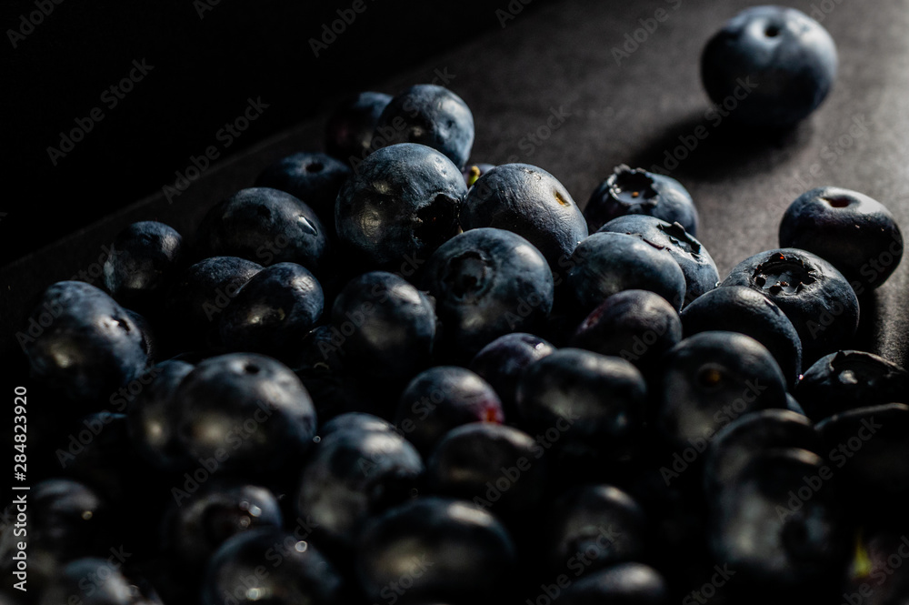 Blueberries in the black. Calgary, Alberta, Canada Blueberries in the black. Calgary, Alberta, Canada