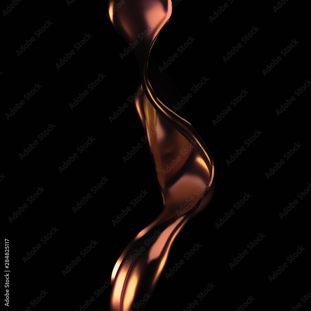 Splash of gold fluid. 3d illustration, 3d rendering. Splash of gold fluid. 3d illustration, 3d rendering.