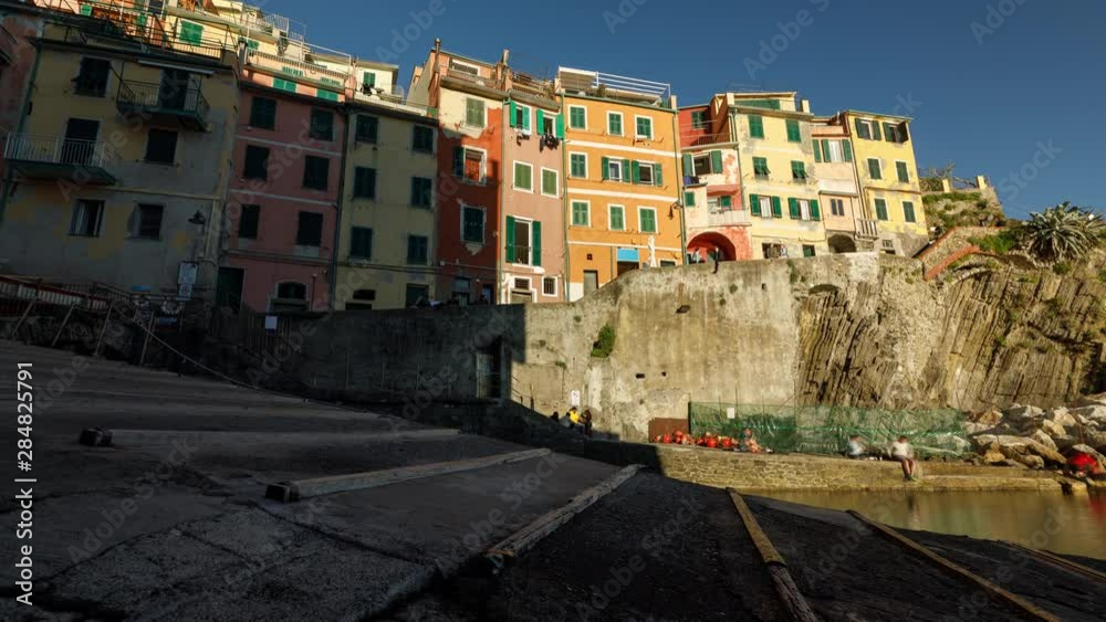 Time Lapse of the beautiful and scenic seaside village of Riomaggiore in Italy. One of the small towns that makes up Cinque Terre. Time Lapse of the beautiful and scenic seaside village of Riomaggiore in Italy. One of the small towns that makes up Cinque Terre.