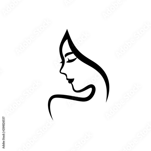Woman profile design