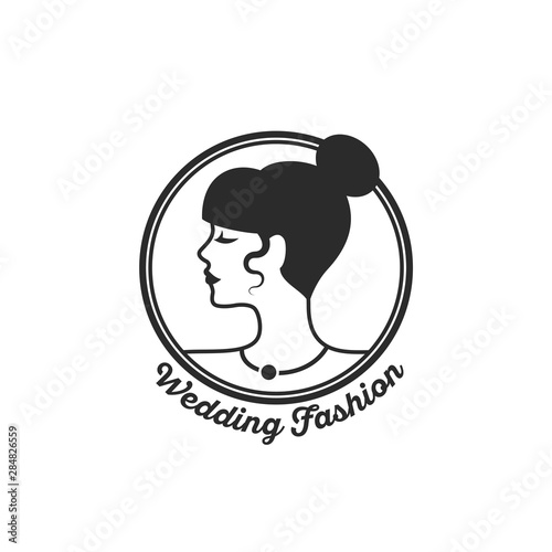 Woman circle emblem