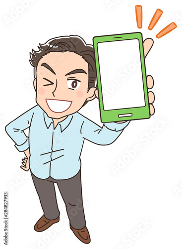 男性 スマホ