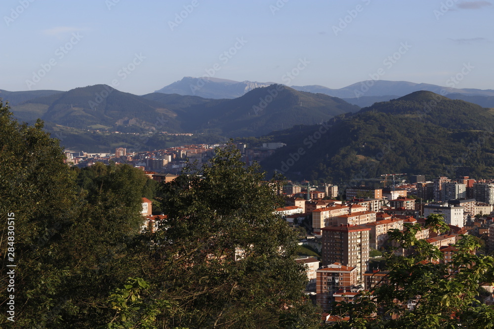 View of Bilbao from the hill