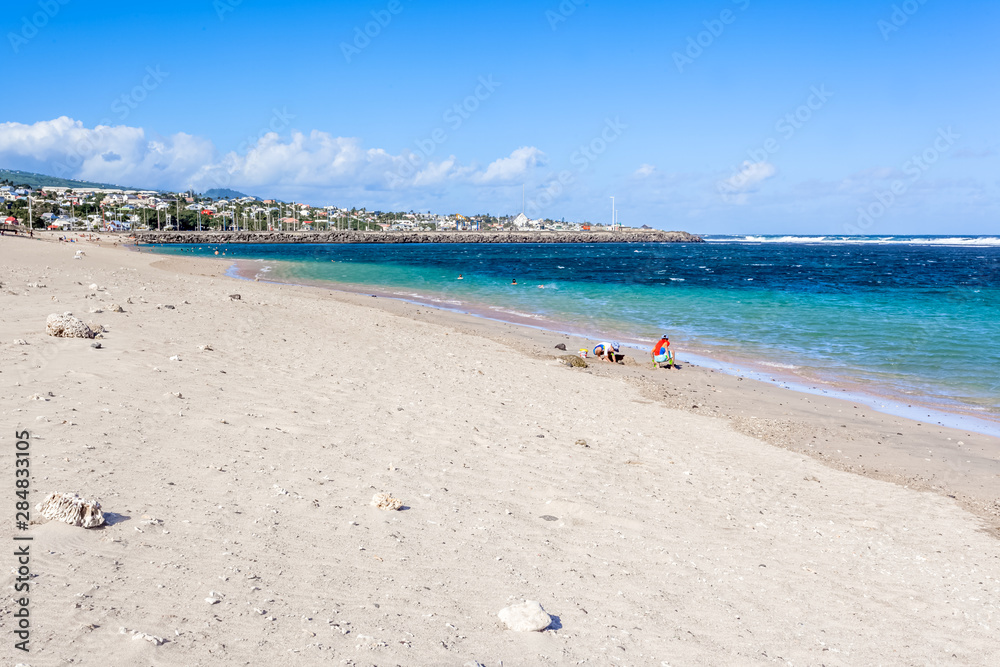 beach and sea, Saint-Pierre, Réunion Island 