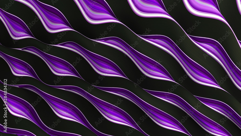 Obraz premium Line background. 3d illustration, 3d rendering.