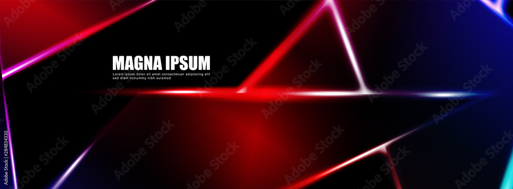 Background of a luminous triangle shape vector design banner. suitable for your design background Background of a luminous triangle shape vector design banner. suitable for your design background