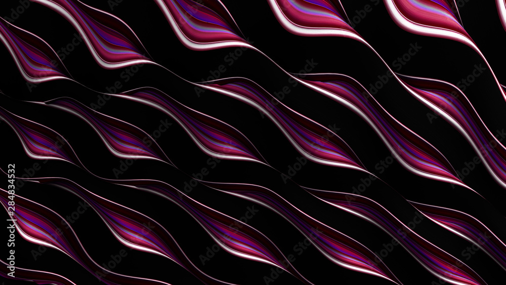 Line background. 3d illustration, 3d rendering.