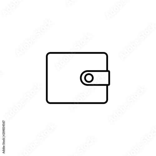 Wallet icon, on white background, vector illustration © RUVYM