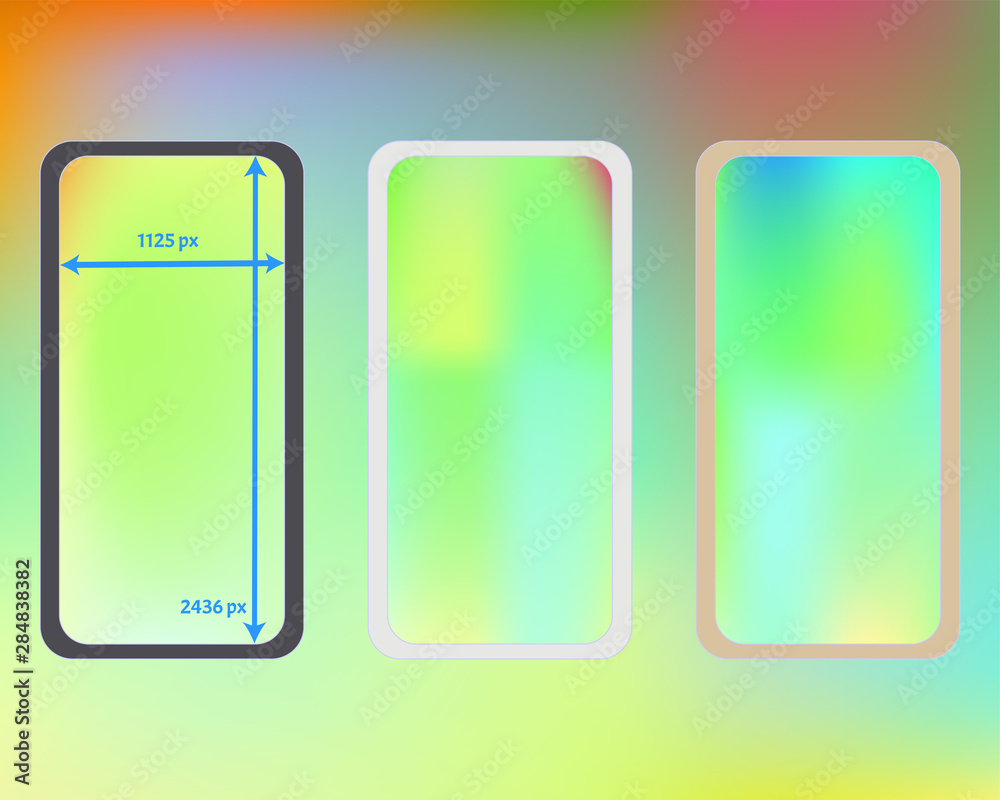 Mesh, multicolor phone backgrounds kit. Mesh, multicolor phone backgrounds kit.