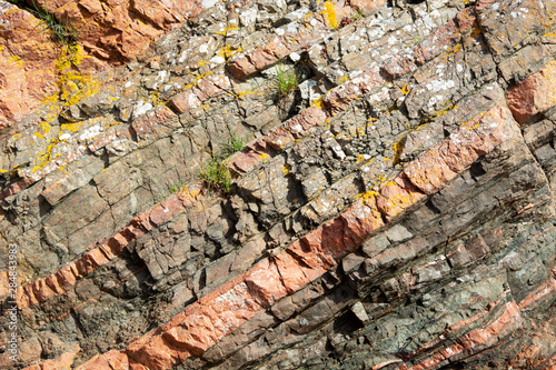 Closeup on Rock Layers photo