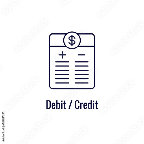 Accountant or Accounting Icon Set w money, accounting & similar concept