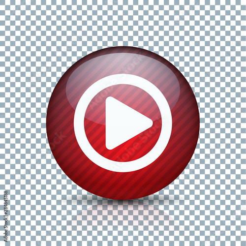 Play Arrow Button sign transparent background  illustration