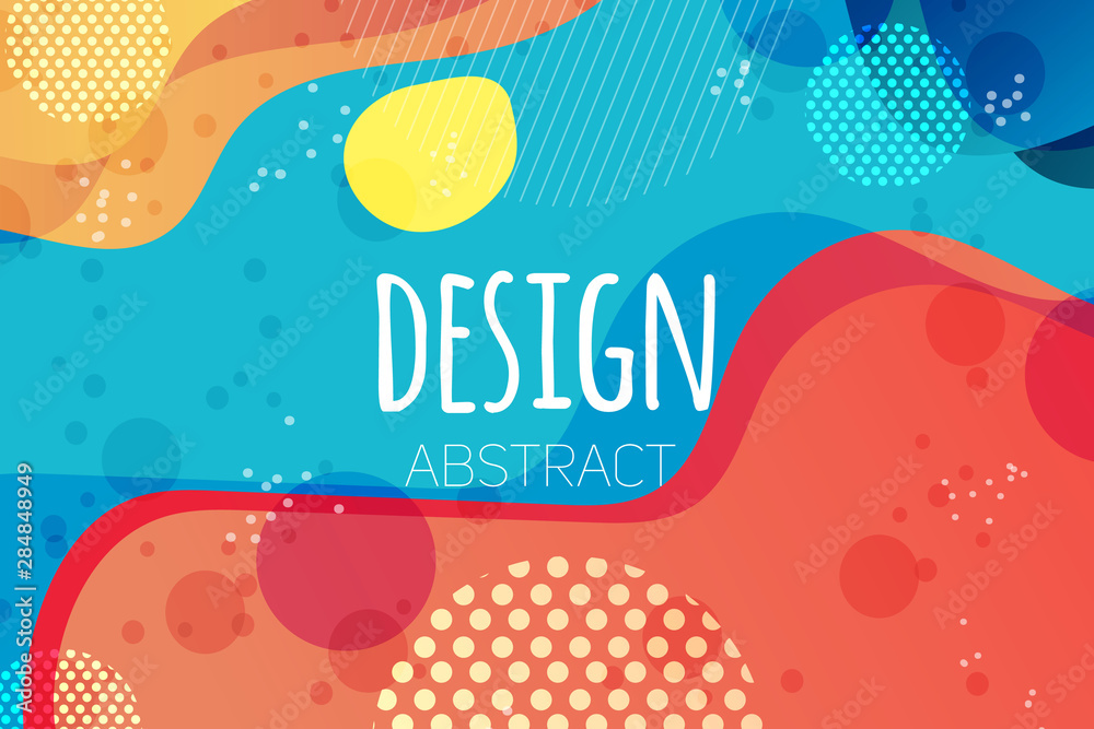 Abstract colorful liquid shape vector background s