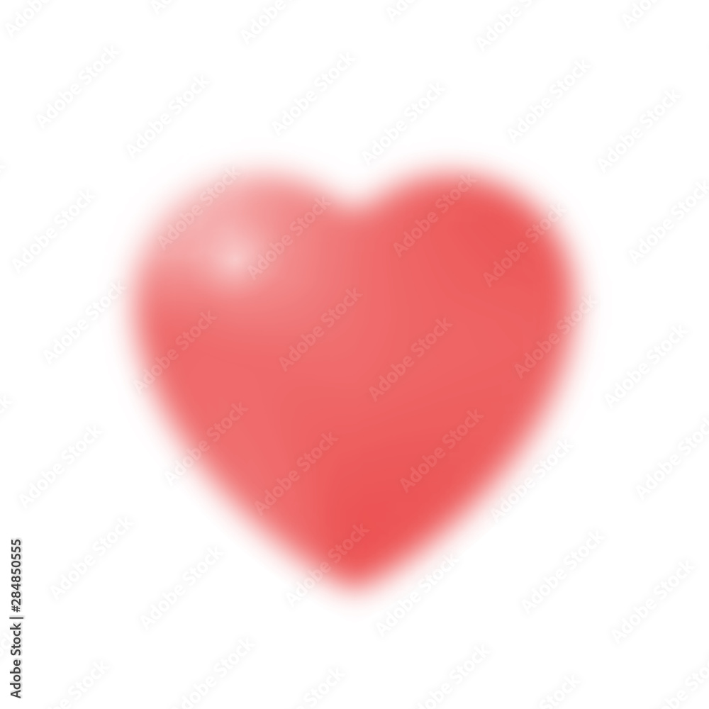 Heart love romantic sign simple color vector icon