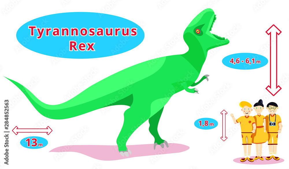 Obraz premium Dinosaurs set. Dino 