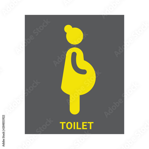 Pregnant women  and  Children  toilets sign vector