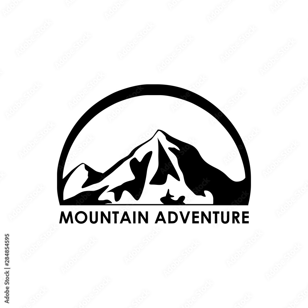 Mountain icon logo design vector Mountain icon logo design vector