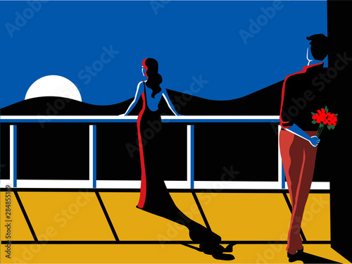 Valokuvatapetti propose mode in noir art