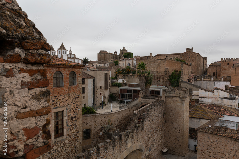Caceres, Old and gothic village in Extremadura, Spain