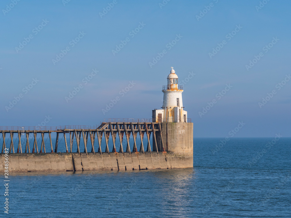Blyth Lighthouse built in 1907 to aid ships entering the River Blyth and Blyth Harbour Blyth Lighthouse built in 1907 to aid ships entering the River Blyth and Blyth Harbour