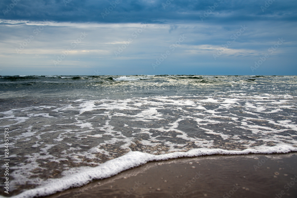 Cloudy day by Baltic sea.