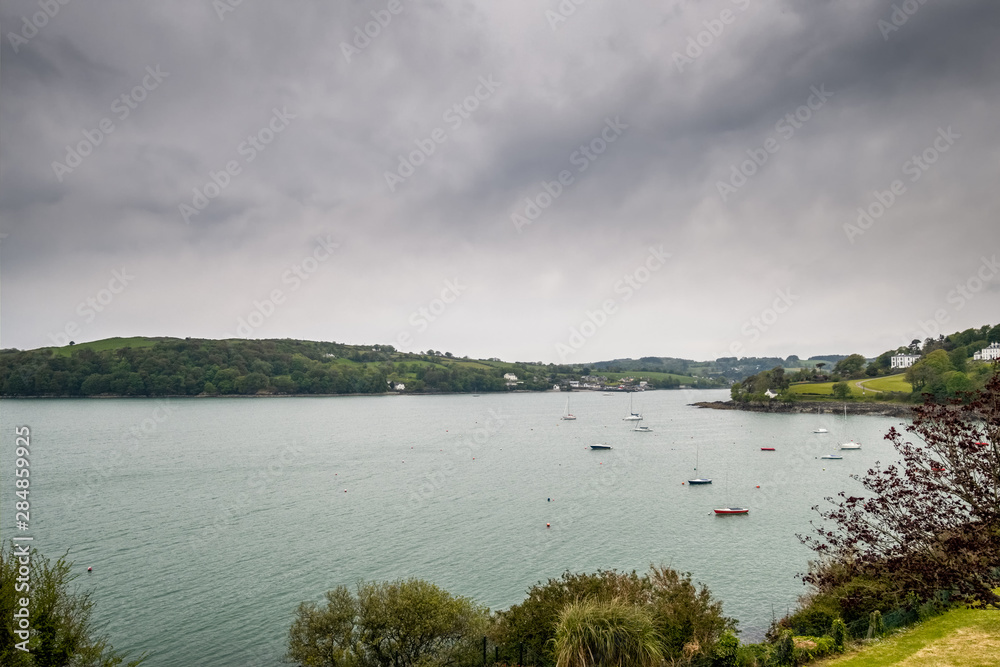 Fototapeta premium Sailing boats in the bay at Glandore in Ireland