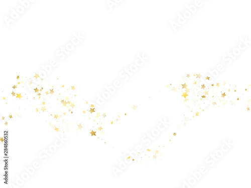 Magic gold sparkle texture vector star background.