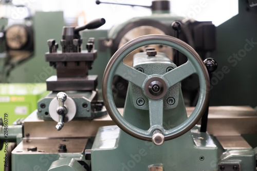 Close up of Machinery in the factory.