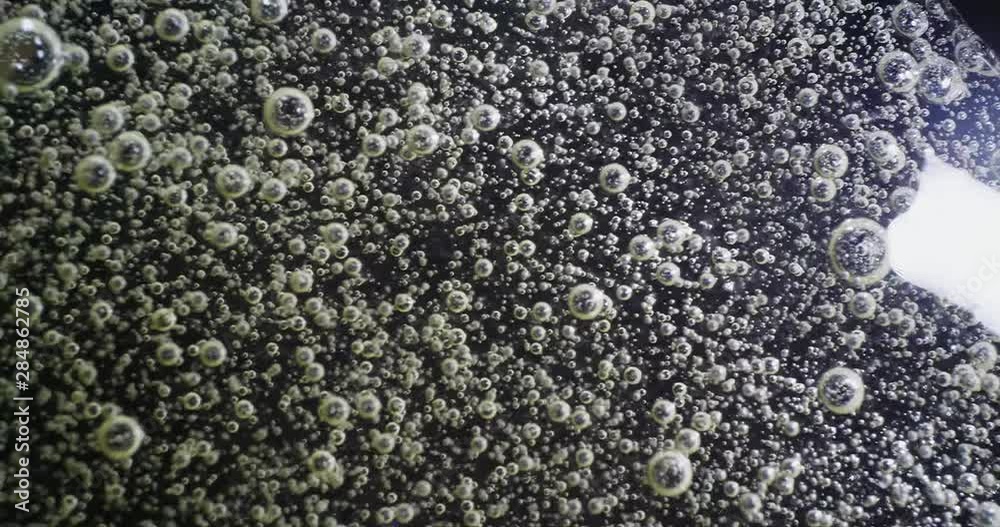 Extreme Macro Of Bubbles In gel. Shine color Gel. 4K. Extreme Macro Of Bubbles In gel. Shine color Gel. 4K.