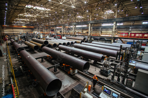 Steel pipe manufacturing by internal seam welding