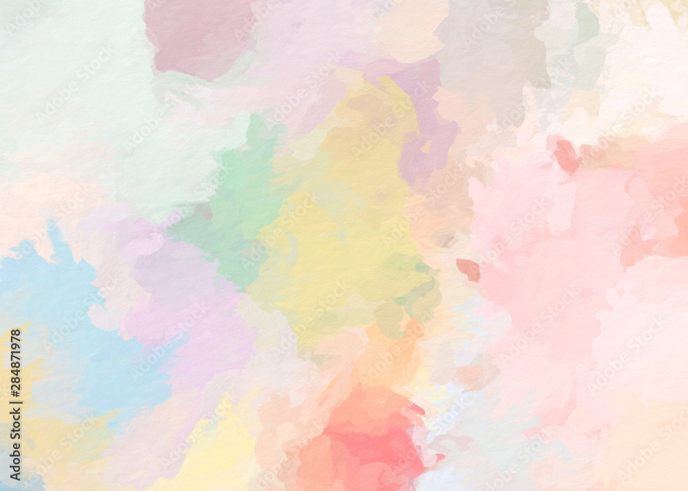 paint like illustration in watercolor style in dreamy pastel tone color - obrazy, fototapety, plakaty 