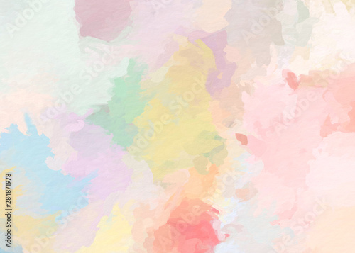 paint like illustration in watercolor style in dreamy pastel tone color © QuietWord