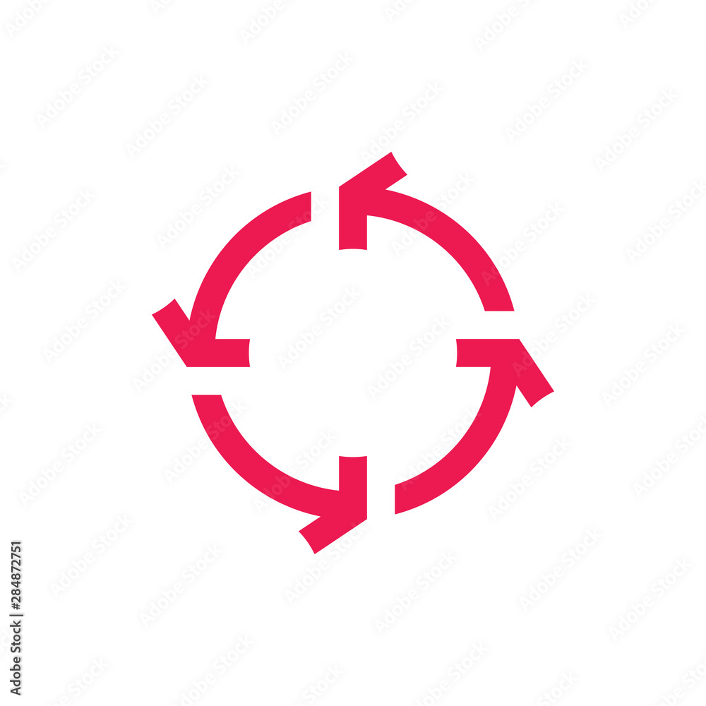 circle rotation arrows motion design logo vector circle rotation arrows motion design logo vector