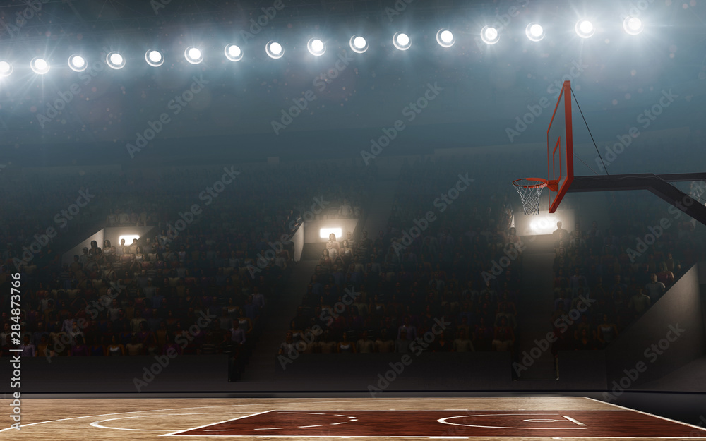 NBA Basketball Court Photography Backdrop