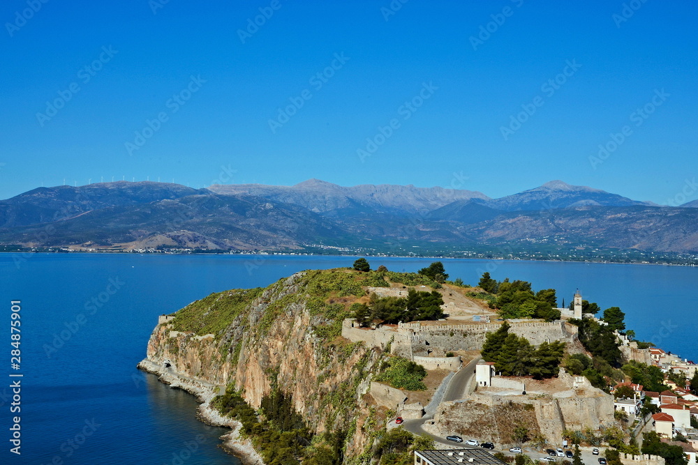 Greece,Nafplio-view from the fortress Palamidi