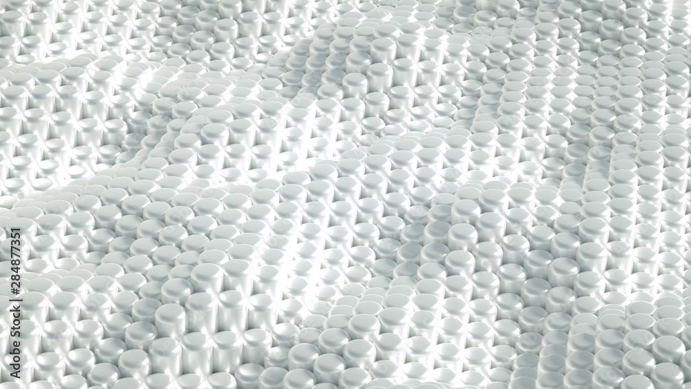 Naklejka premium Beautiful, luxury, elegant festive bead background. 3d illustration, 3d rendering.