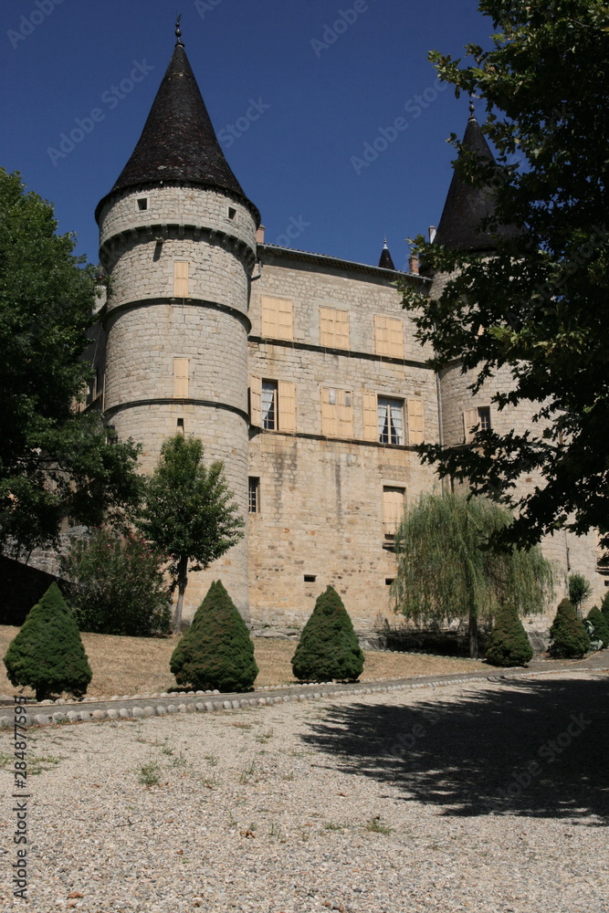 le château de Chambonas en Ardèche
