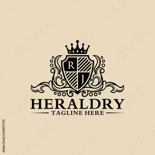 Heraldry Logo Collection Vector Template