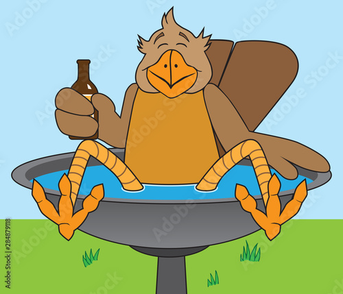Bird Bath And Beverage