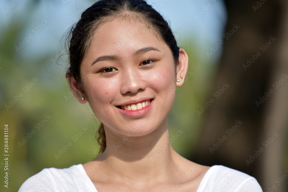 Beautiful Minority Female Smiling Beautiful Minority Female Smiling