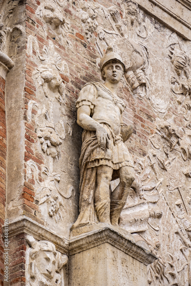 Facade from Loggia del Capitaniato, designed by Andrea Palladio and built at 1572