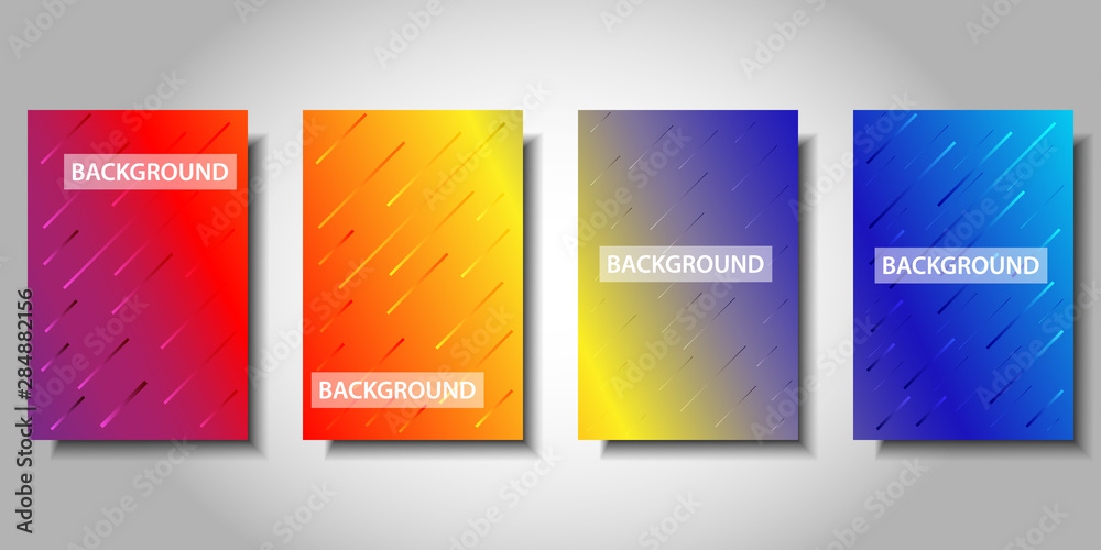 Fototapeta premium Modern background design. Colorful halftone gradients. Minimal covers design. Background template design for web. Cool gradients. Vector illustration.