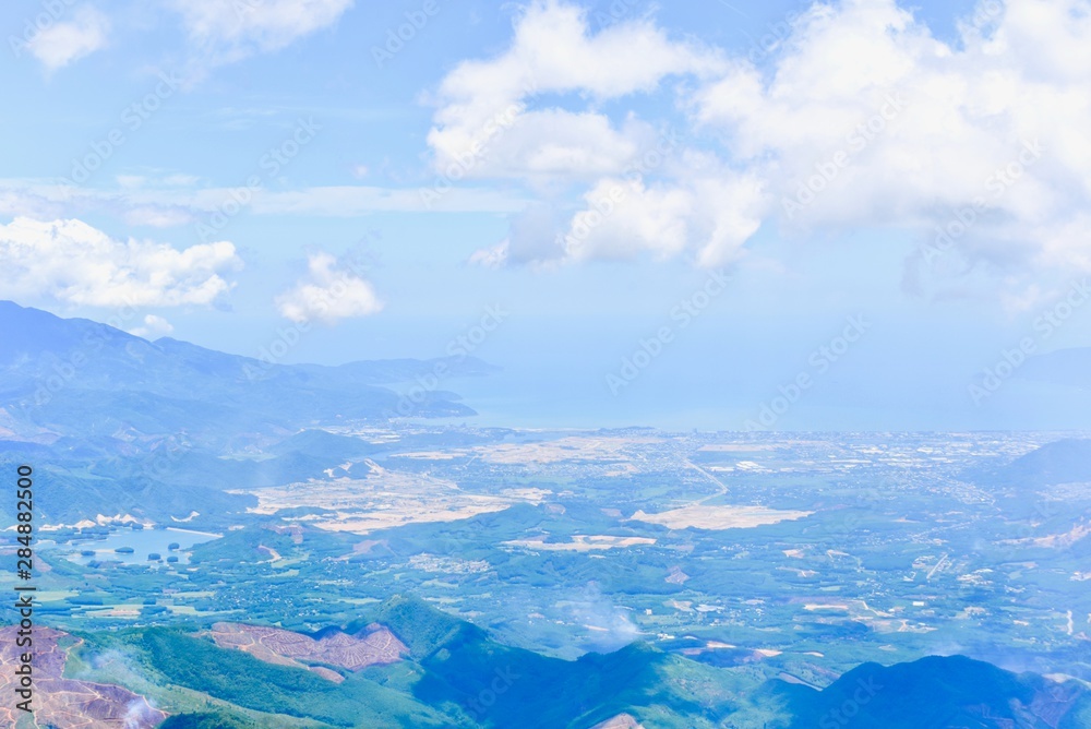 Landscape of Da Nang from Ba Na Hills in Vietnam Landscape of Da Nang from Ba Na Hills in Vietnam