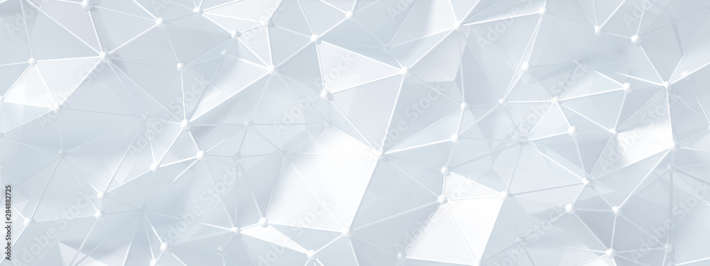 White background with crystals, triangles. 3d illustration, 3d rendering. White background with crystals, triangles. 3d illustration, 3d rendering.