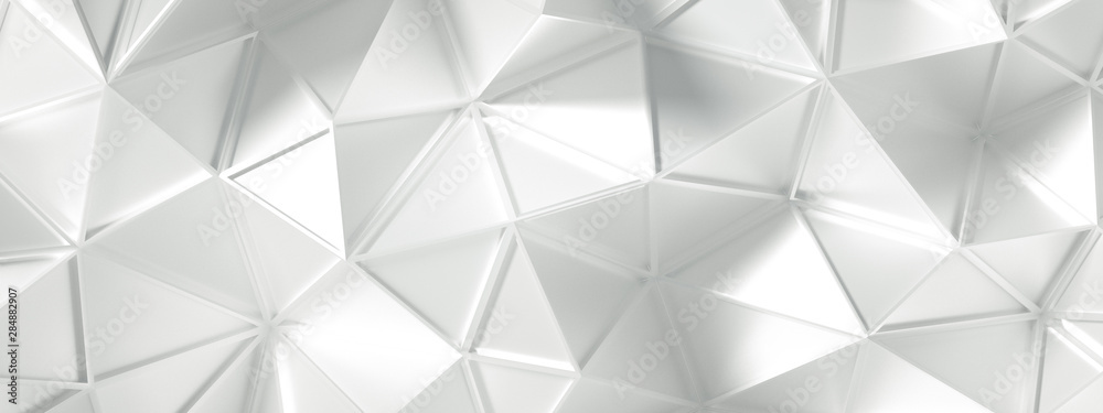 White background with crystals, triangles. 3d illustration, 3d rendering. White background with crystals, triangles. 3d illustration, 3d rendering.