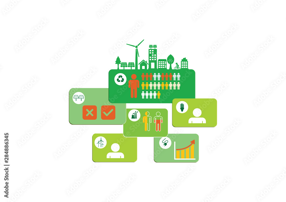 Ecology connection concept background . Vector infographic illustration Ecology connection concept background . Vector infographic illustration