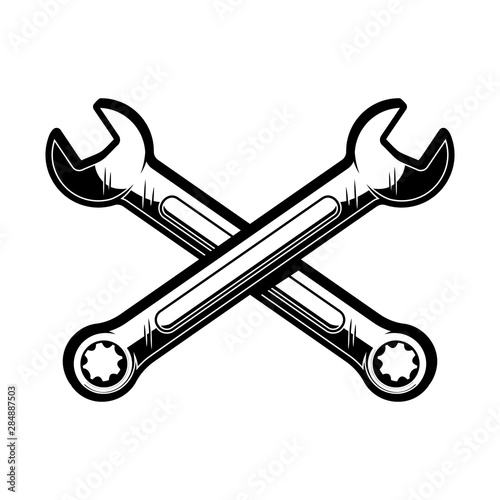 Obraz na płótnie Crossed wrenches