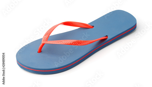 Single blue flip flop