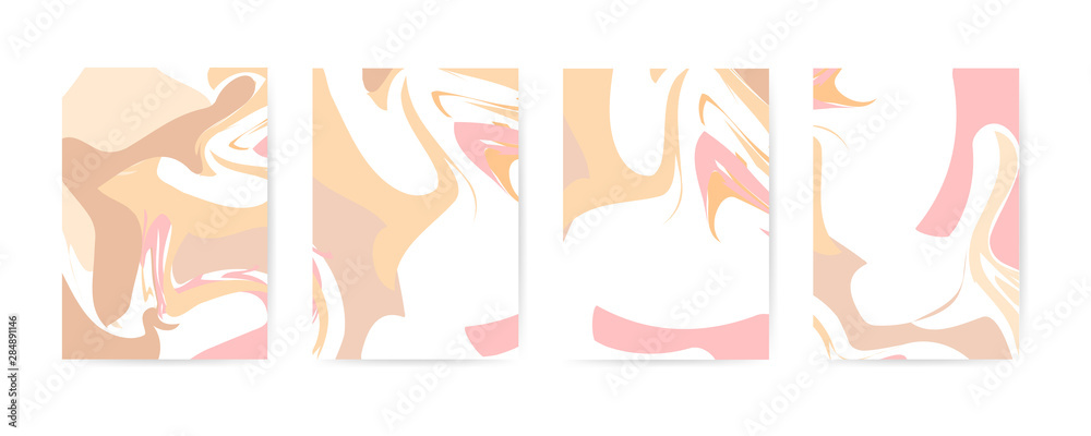Set marble abstract covers design. Modern fluid colors backgrounds. Set marble abstract covers design. Modern fluid colors backgrounds.