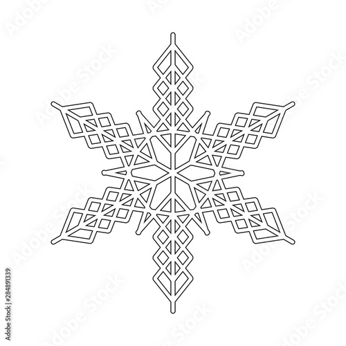 Snowflake icon. snow icon vector. Symbol of winter, frozen